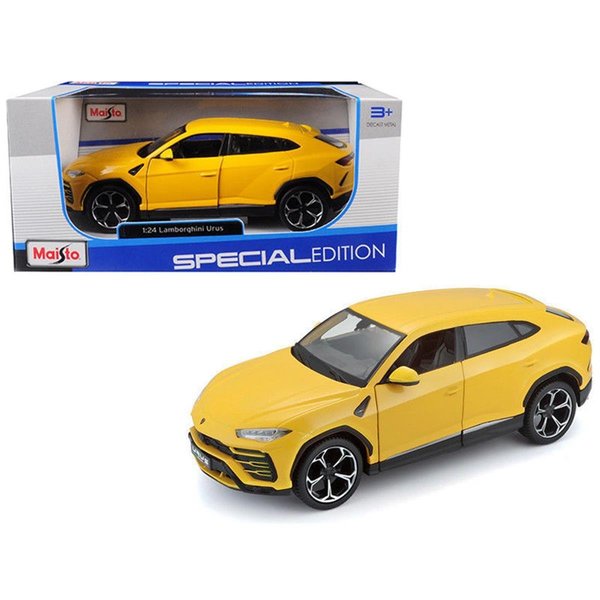 Maisto 1-24 Scale Lamborghini Urus Diecast Model Car - Yellow 31519y
